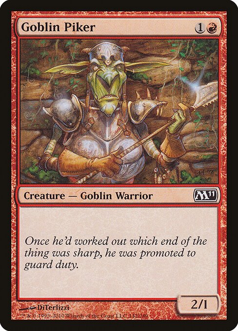 Goblin Piker card from M11 #142