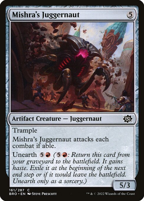 Mishra's Juggernaut card from BRO #161