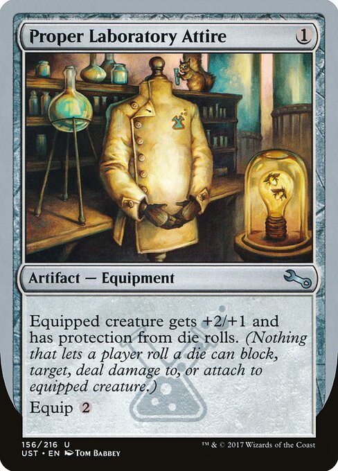 Proper Laboratory Attire card from UST #156