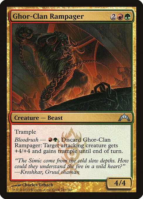 Ghor-Clan Rampager card from GTC #167