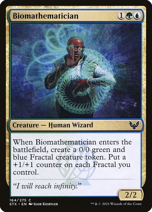 Biomathematician card from STX #164