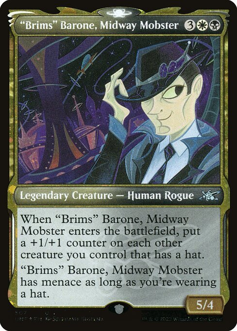 "Brims" Barone, Midway Mobster card from UNF #507