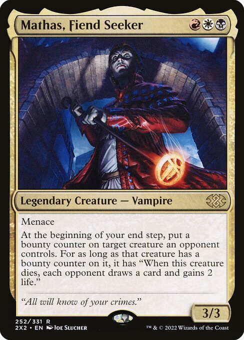 Mathas, Fiend Seeker card from 2X2 #252