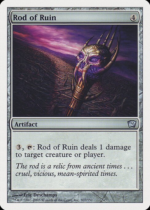 Rod of Ruin card from 9ED #307
