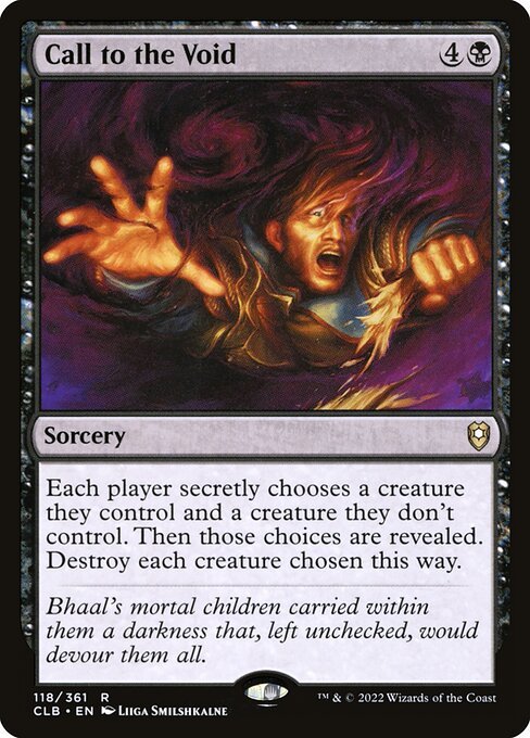 Call to the Void card from CLB #118