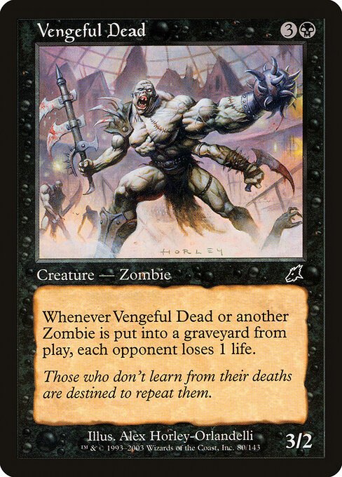 Vengeful Dead card from SCG #80