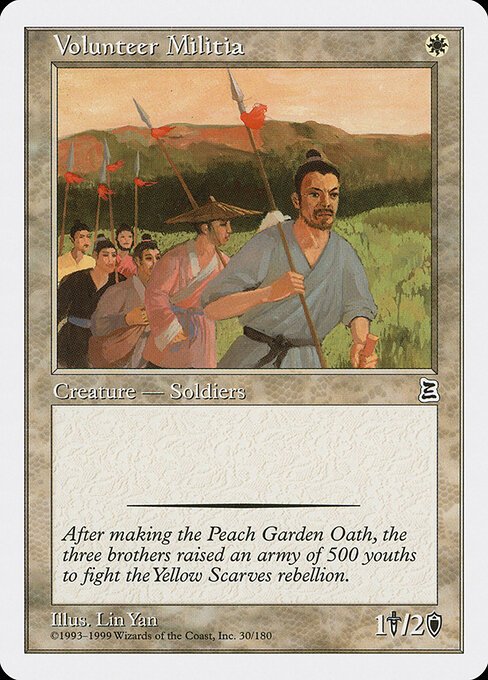 Volunteer Militia card from PTK #30