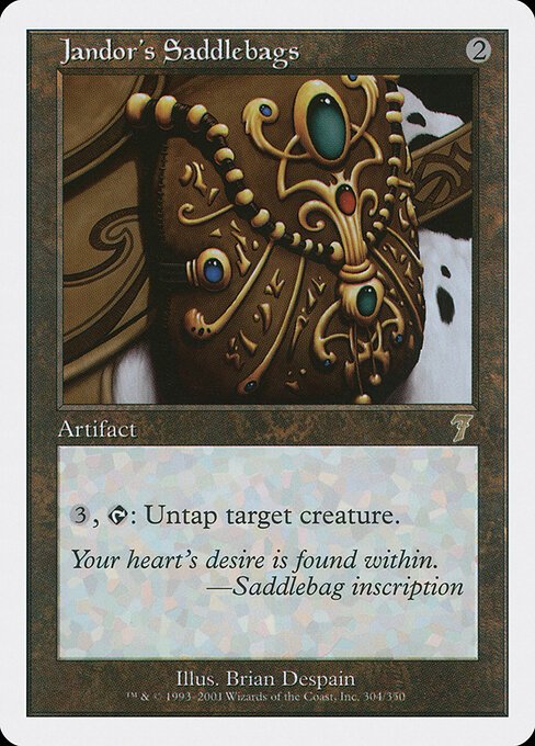 Jandor's Saddlebags card from 7ED #304