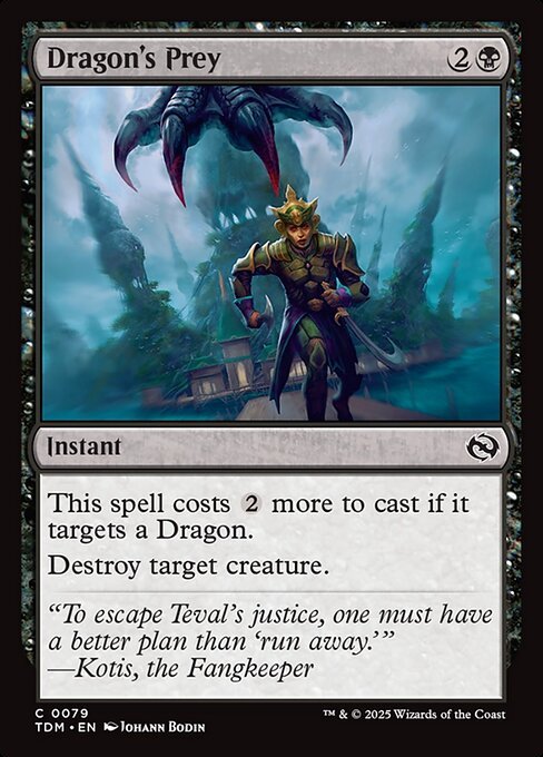 Dragon's Prey card from TDM #79