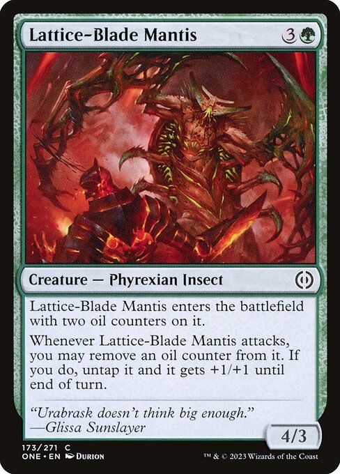 Lattice-Blade Mantis card from ONE #173