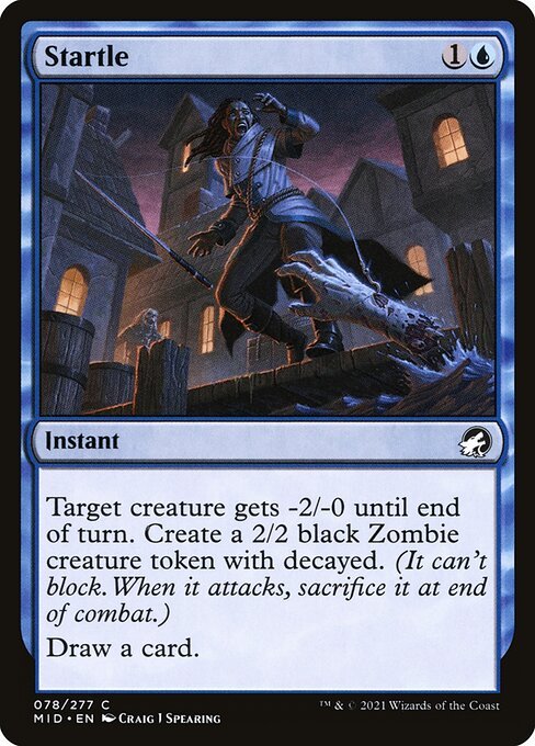 Startle card from MID #78