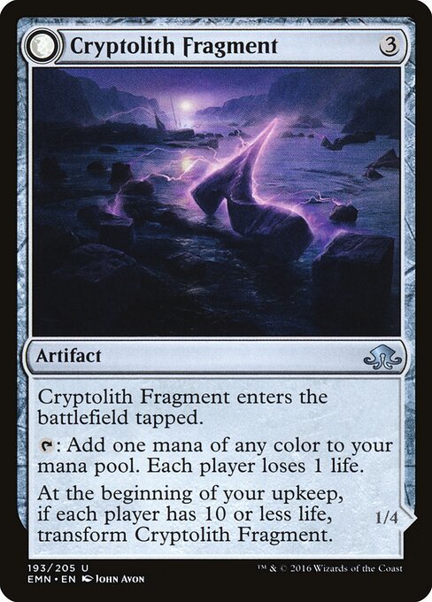 Cryptolith Fragment card from EMN #193