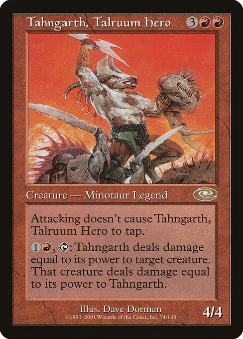 Tahngarth, Talruum Hero card from PLS #74