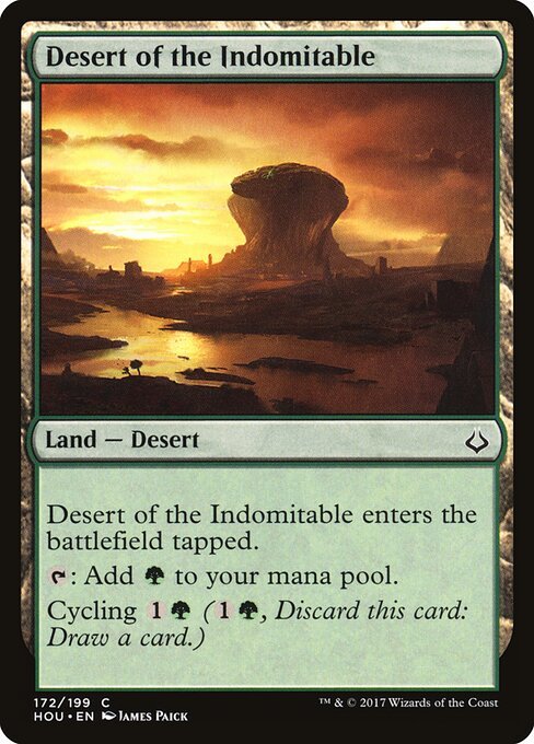 Desert of the Indomitable card from HOU #172