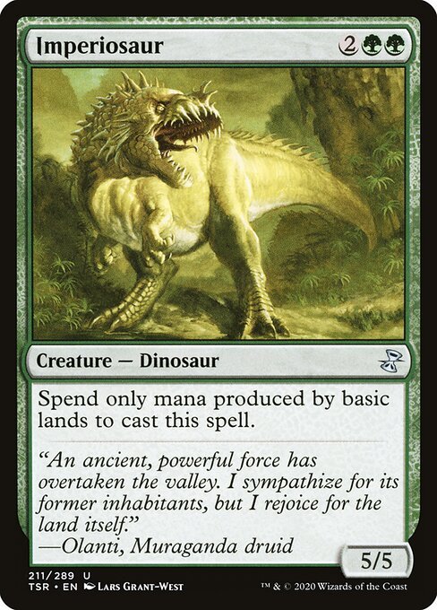 Imperiosaur card from TSR #211