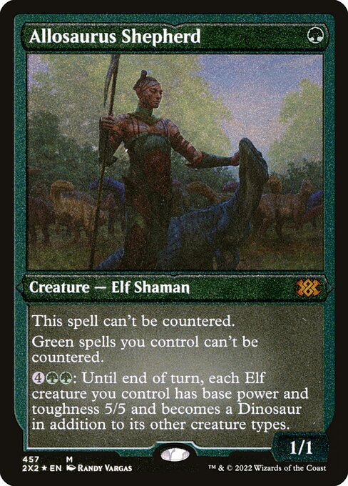 Allosaurus Shepherd card from 2X2 #457