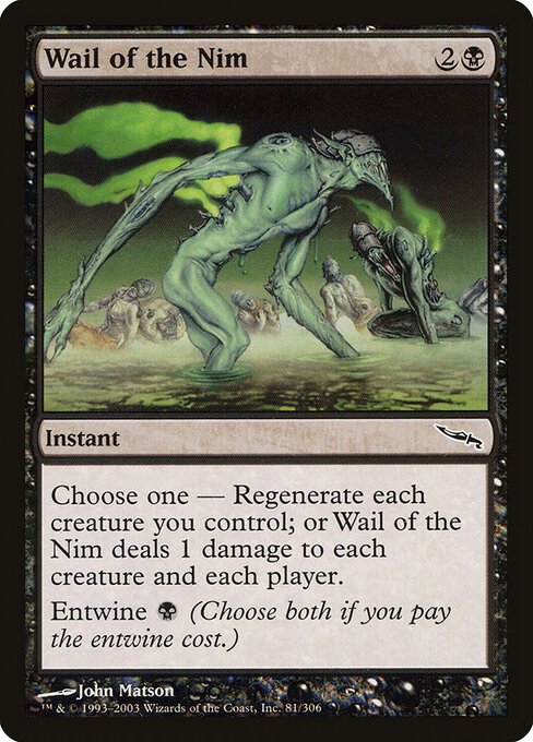 Wail of the Nim card from MRD #81