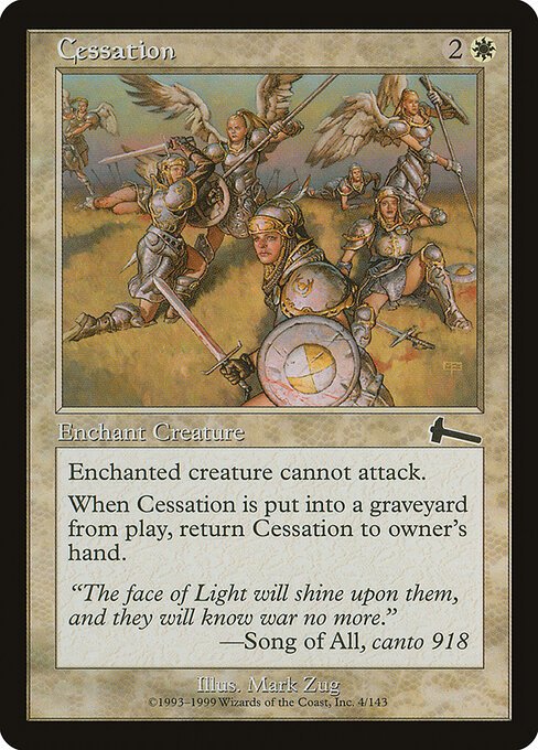 Cessation card from ULG #4