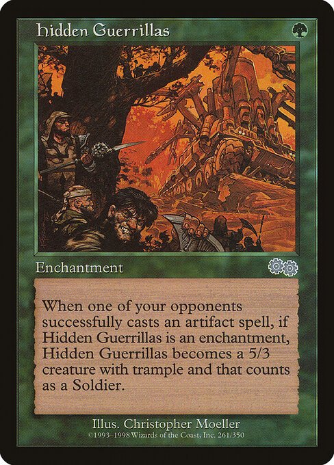 Hidden Guerrillas card from USG #261