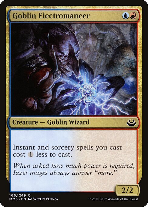 Goblin Electromancer card from MM3 #166