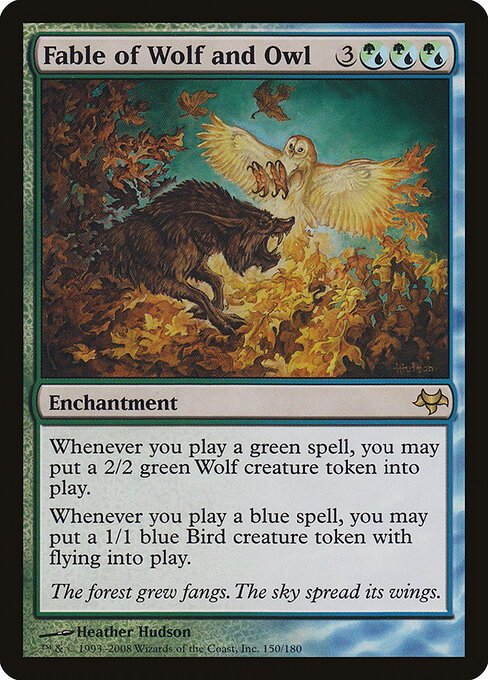 Fable of Wolf and Owl card from EVE #150