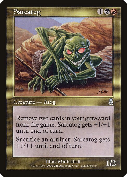 Sarcatog card from ODY #293