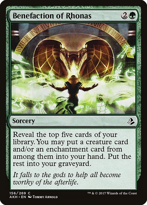 Benefaction of Rhonas card from AKH #156
