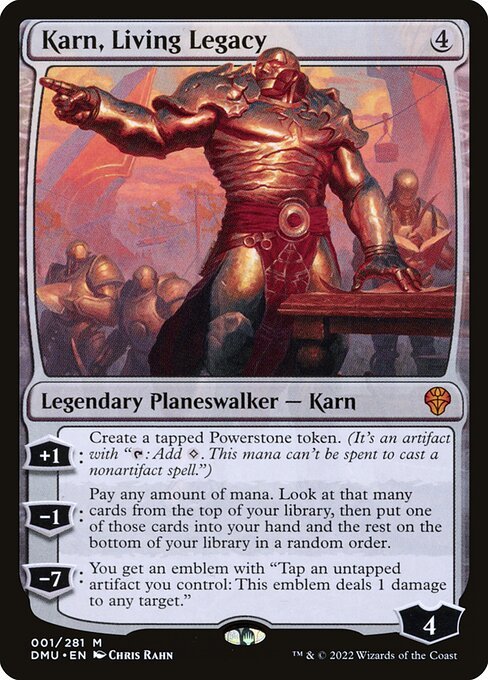 Karn, Living Legacy card from DMU #1