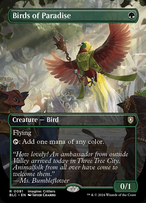 Birds of Paradise card from BLC #81
