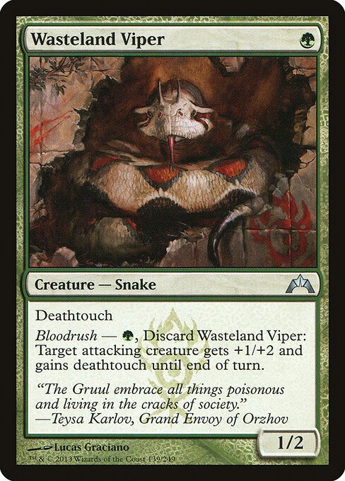 Wasteland Viper card from GTC #139