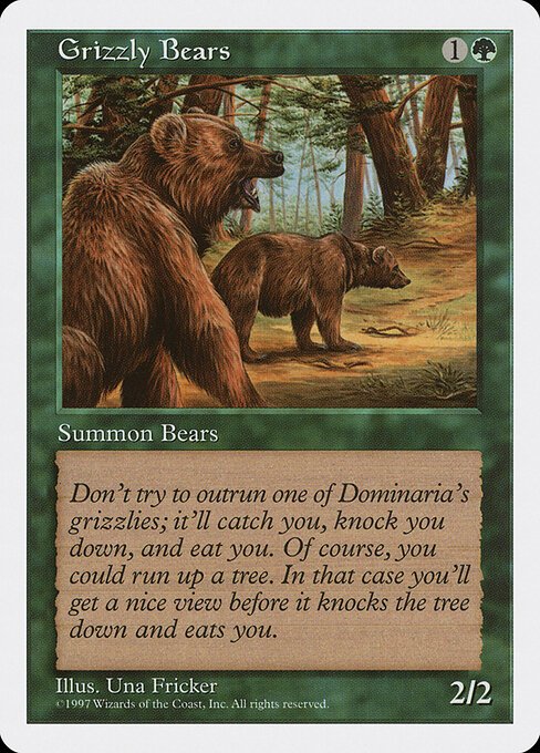 Grizzly Bears card from 5ED #product-2187