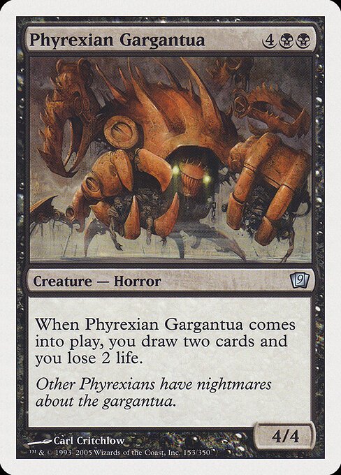 Phyrexian Gargantua card from 9ED #153