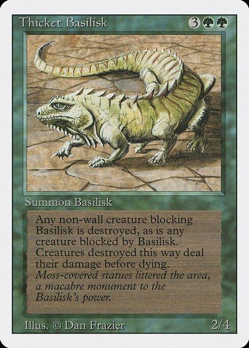 Thicket Basilisk card from 3ED #product-1589