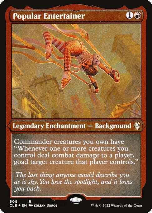 Popular Entertainer card from CLB #509