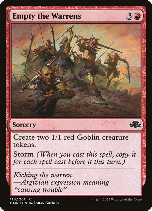 Empty the Warrens card from DMR #118
