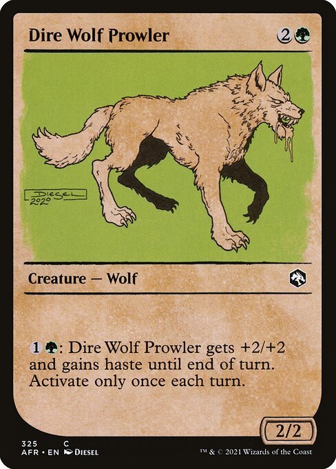 Dire Wolf Prowler card from AFR #325