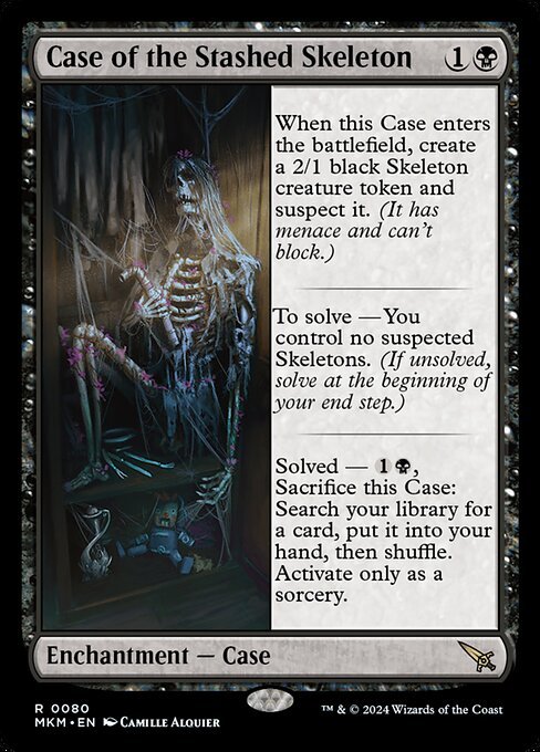 Case of the Stashed Skeleton card from MKM #80