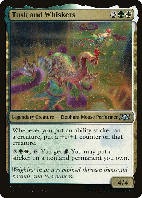 Tusk and Whiskers card from UNF #468