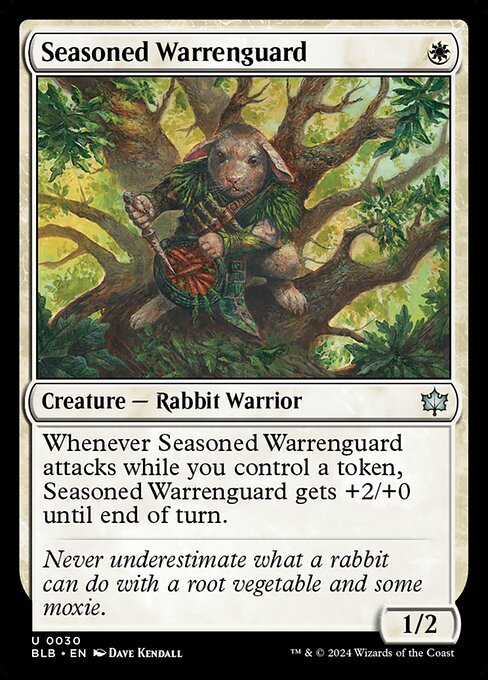 Seasoned Warrenguard card from BLB #30
