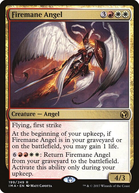 Firemane Angel card from IMA #199