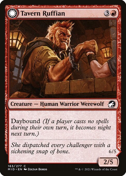 Tavern Ruffian card from MID #163