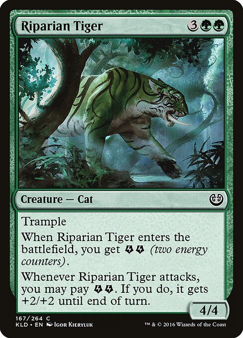 Riparian Tiger card from KLD #167