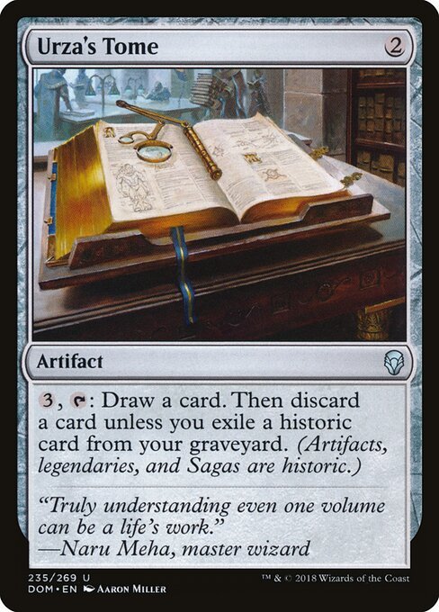 Urza's Tome card from DOM #235