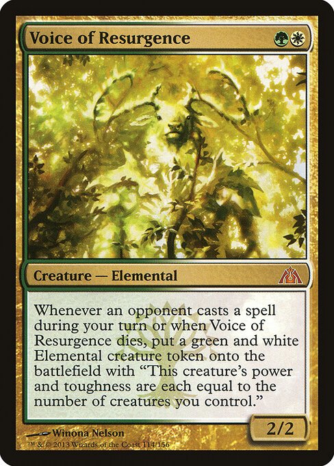 Voice of Resurgence card from DGM #114