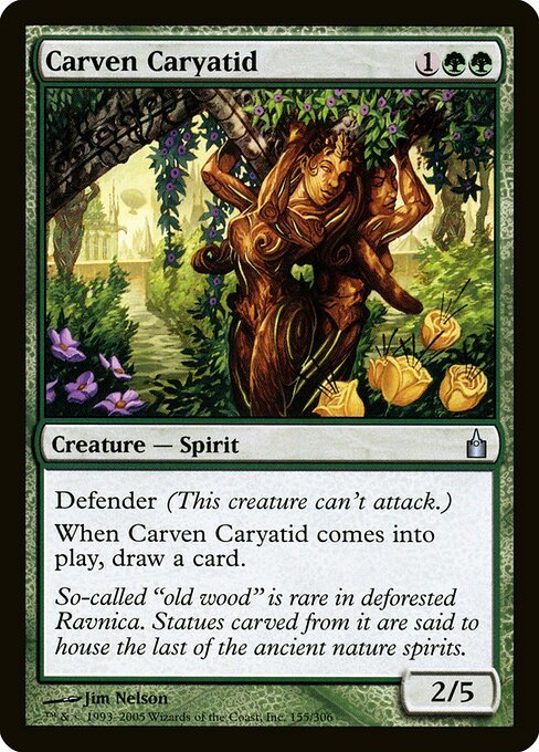 Carven Caryatid card from RAV #155