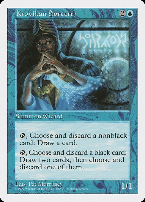 Krovikan Sorcerer card from 5ED #product-2247