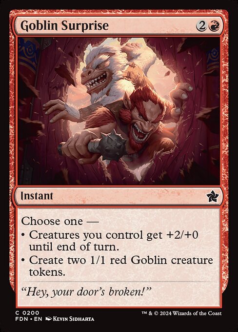 Goblin Surprise card from FDN #200
