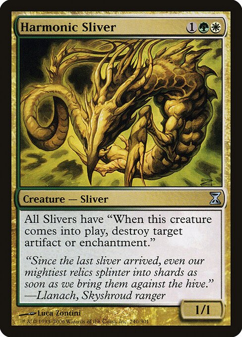 Harmonic Sliver card from TSP #240