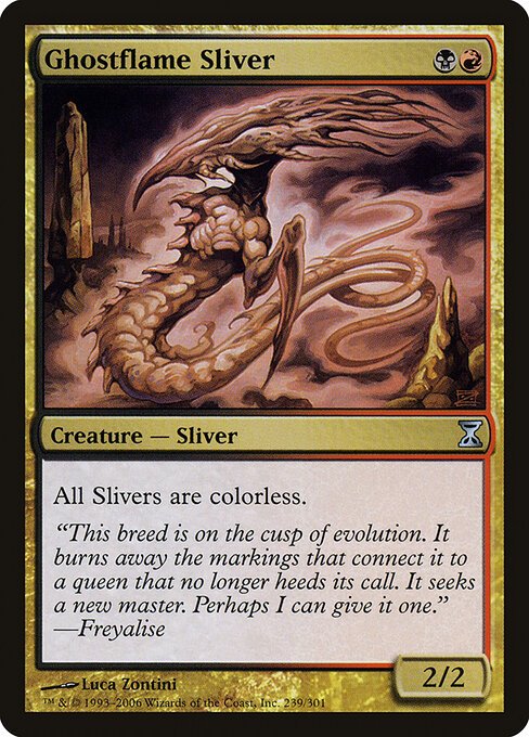 Ghostflame Sliver card from TSP #239
