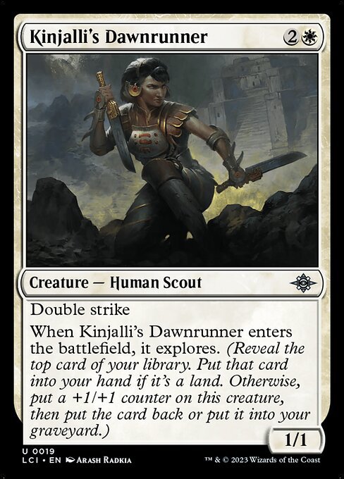 Kinjalli's Dawnrunner card from LCI #19